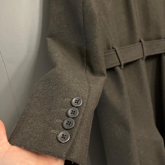 Banana Republic Olive Wool Military Trench -size M - Picture 7 of 16